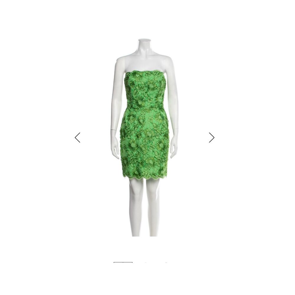 RUNWAY 1992 - Vintage Lime Green dress size M Michael Kors - Picture 2 of 9